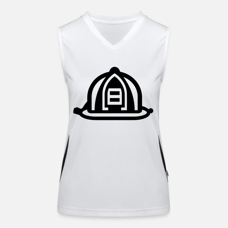 firefighter's helmet Women's Functional Contrast Tank Top