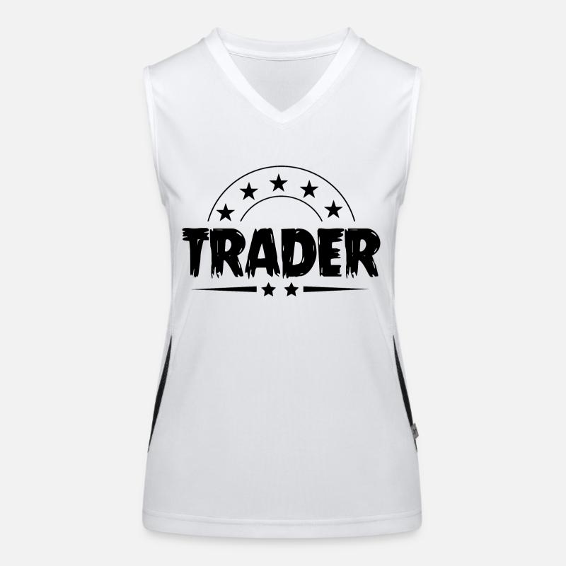 Trader Beruf Funktionelles Kontrast-Tank Top für Frauen