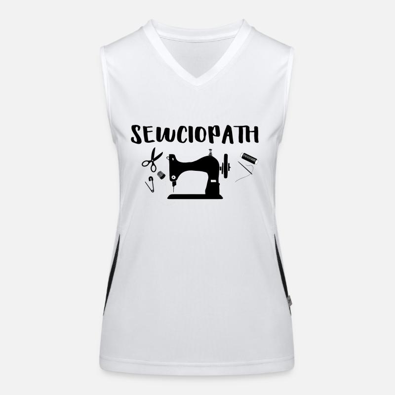 Sewciopath - Sewer Shirt Funktionelles Kontrast-Tank Top für Frauen