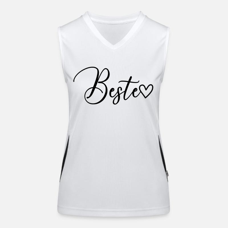 Beste Schrift Funktionelles Kontrast-Tank Top für Frauen