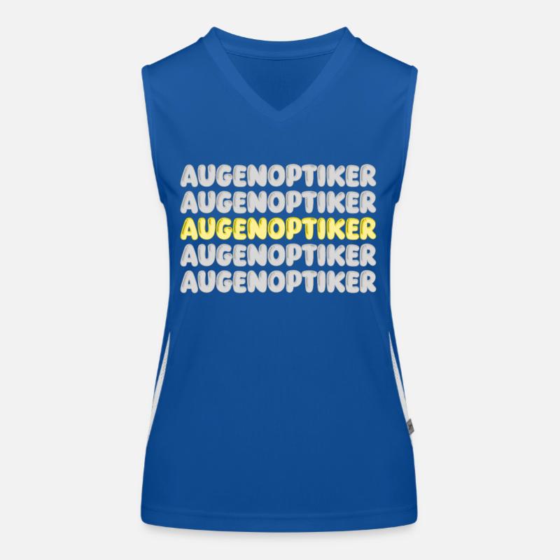 Arbeit Augenoptiker Funktionelles Kontrast-Tank Top für Frauen
