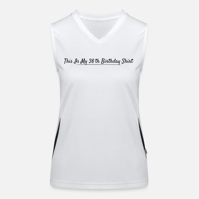 36th Birthday 36 Years Anniversary Women's Functional Contrast Tank Top