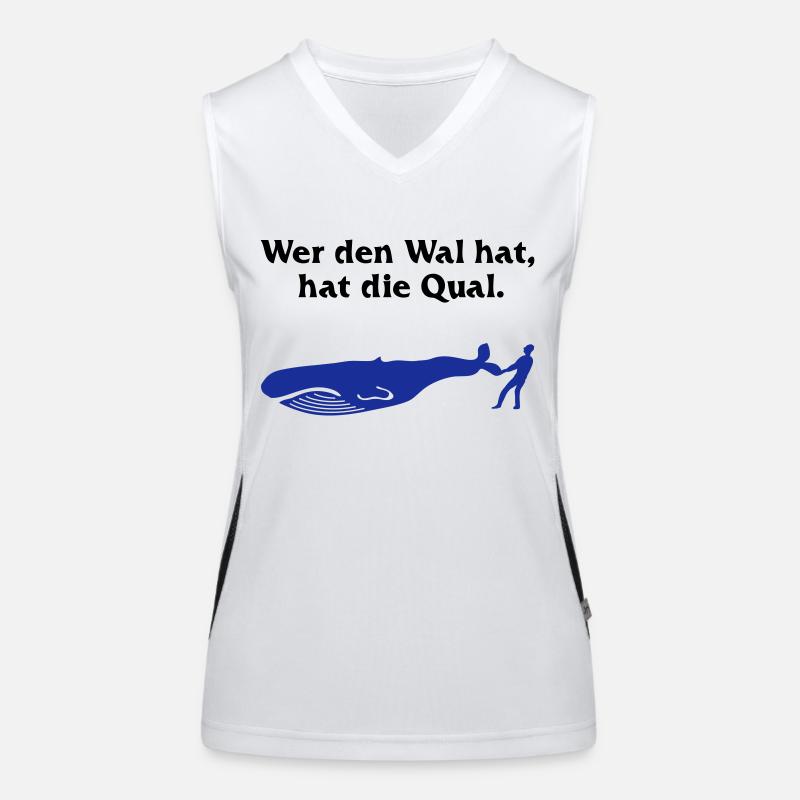 Wal = Qual Funktionelles Kontrast-Tank Top für Frauen