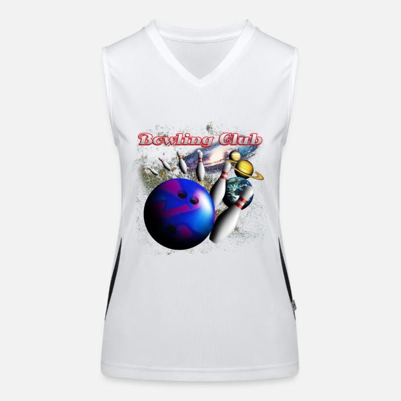 bowling_space_a Débardeur respirant contrasté Femme