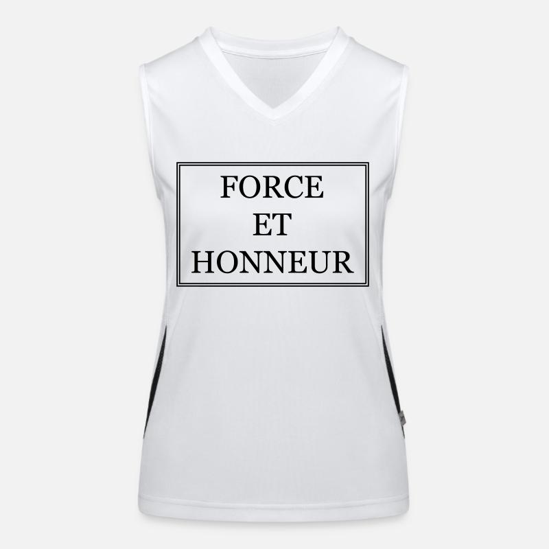 FORCE ET HONNEUR Débardeur respirant contrasté Femme