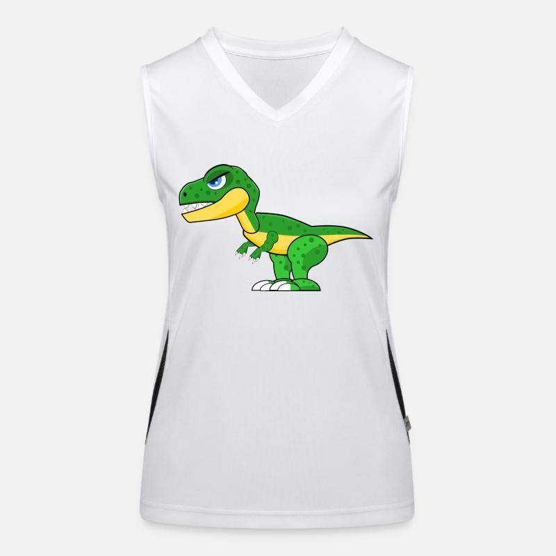 dinosaur Women's Functional Contrast Tank Top