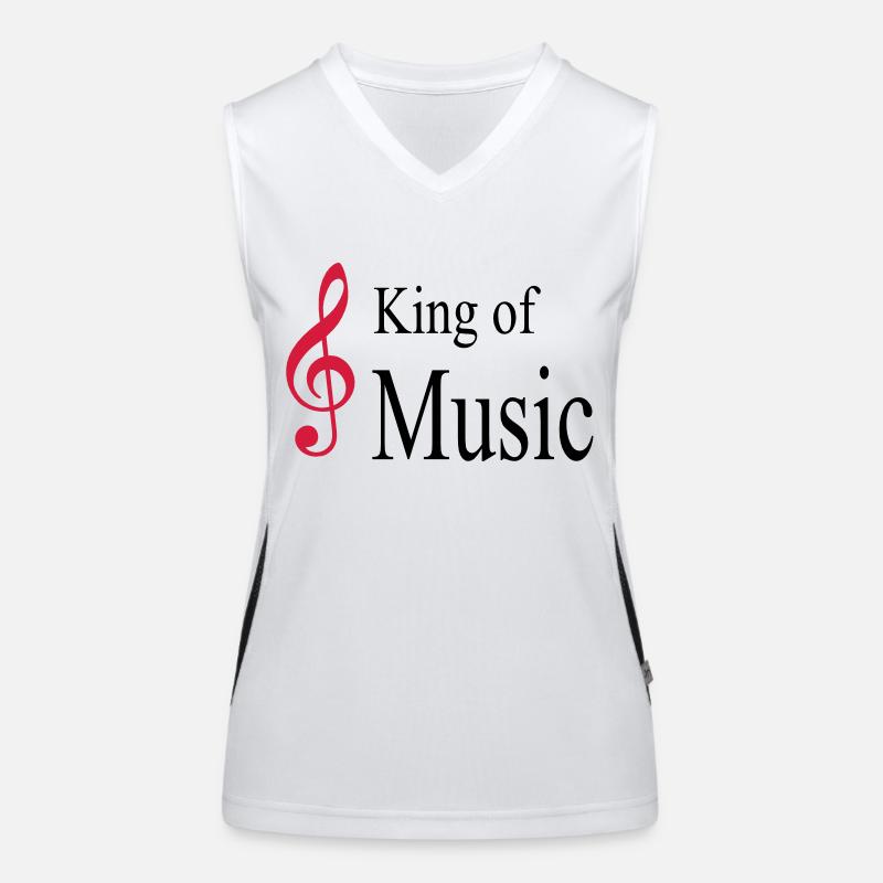 musik Funktionelles Kontrast-Tank Top für Frauen