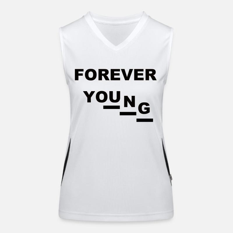 Forever Young (1) Funktionelles Kontrast-Tank Top für Frauen