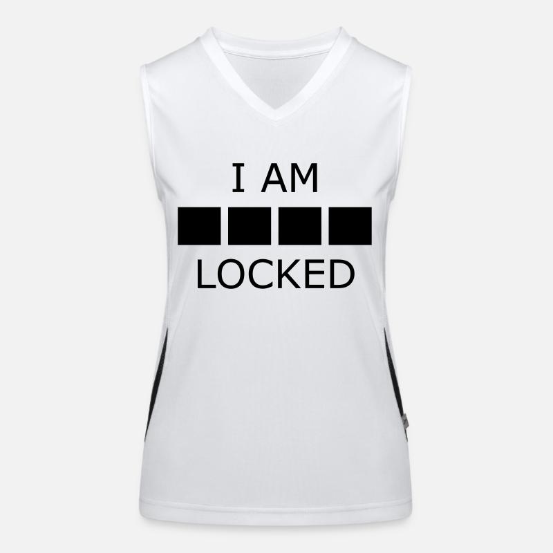 I Am Sher Locked improved Funktionelles Kontrast-Tank Top für Frauen