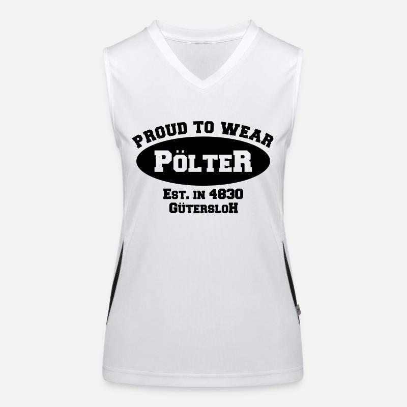 Pölter Funktionelles Kontrast-Tank Top für Frauen