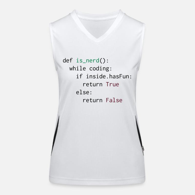 Python Definition von Nerd Funktionelles Kontrast-Tank Top für Frauen