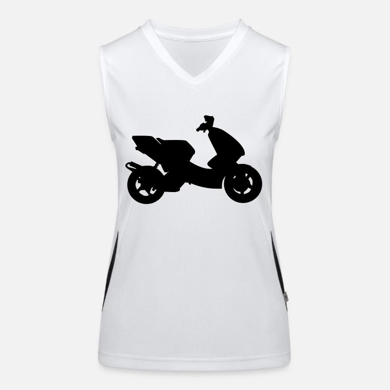 Scooter Tuner Edition Funktionelles Kontrast-Tank Top für Frauen