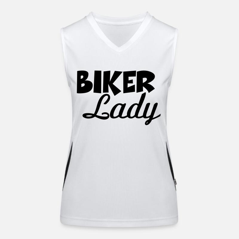 Biker Lady Débardeur respirant contrasté Femme