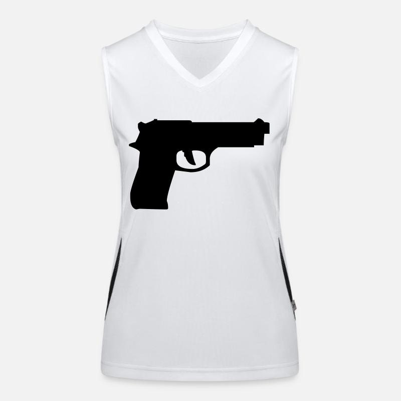 waffe Funktionelles Kontrast-Tank Top für Frauen