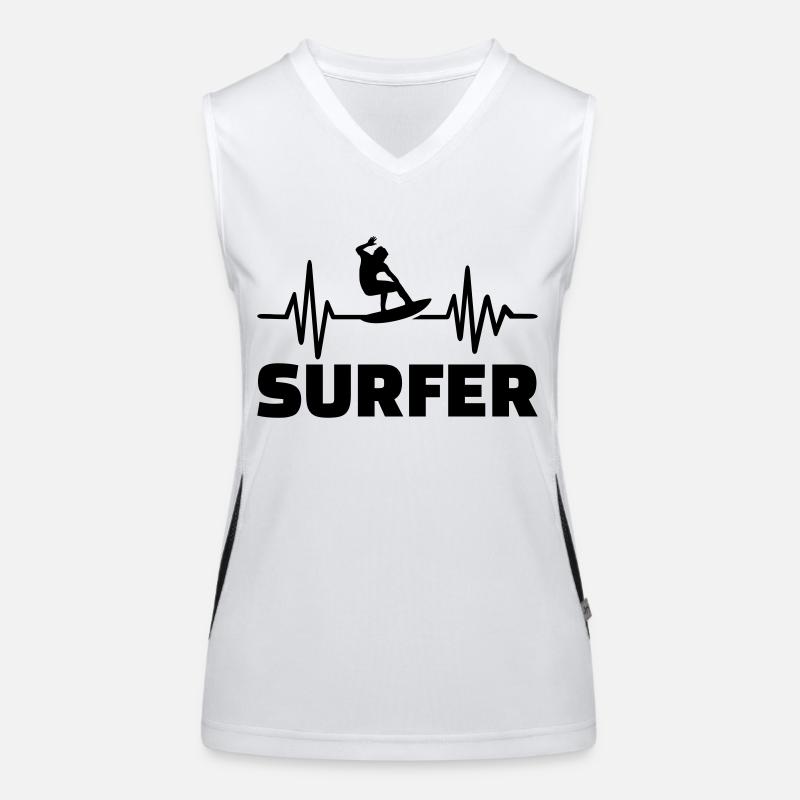 Surfer Funktionelles Kontrast-Tank Top für Frauen
