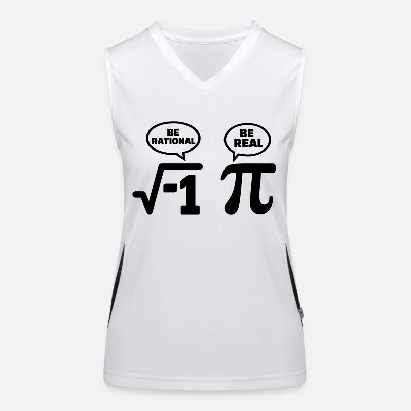 Mathe Nerd Funktionelles Kontrast-Tank Top für Frauen