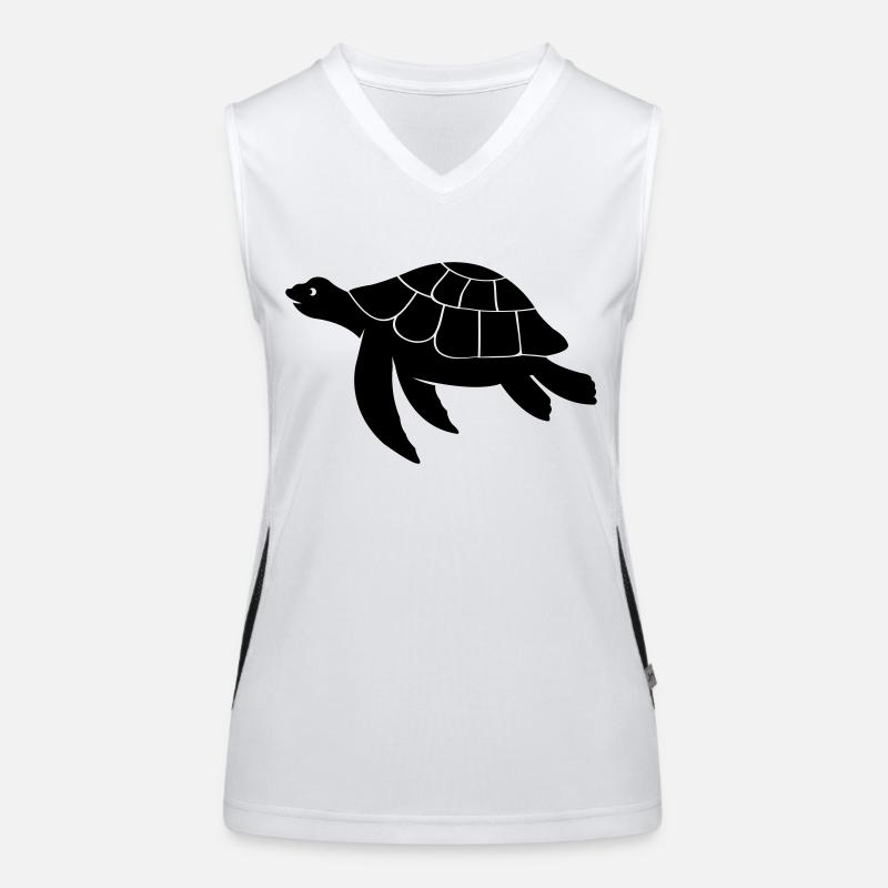 turtle Funktionelles Kontrast-Tank Top für Frauen