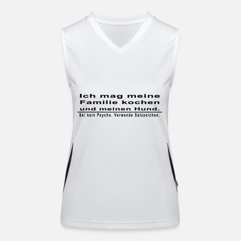 Punctuation marks Women's Functional Contrast Tank Top