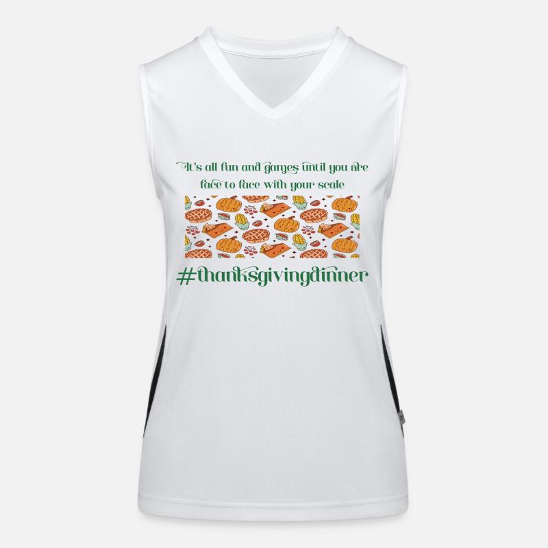 Thanksgiving Dinner Women's Functional Contrast Tank Top