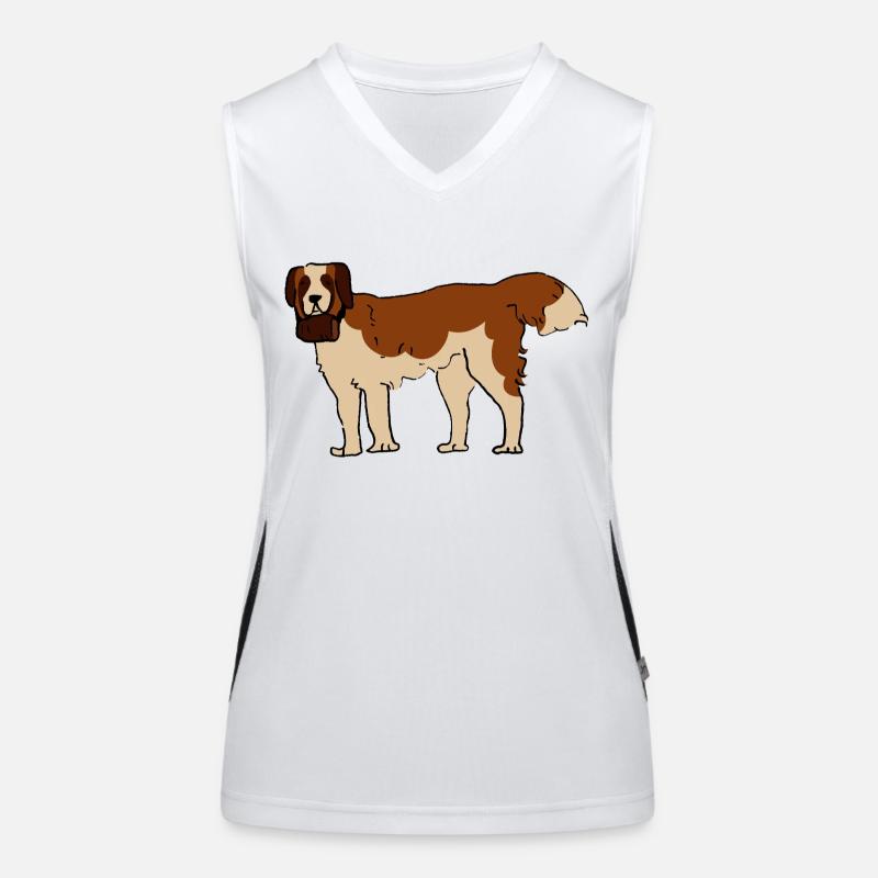 Bernhardiner Funktionelles Kontrast-Tank Top für Frauen