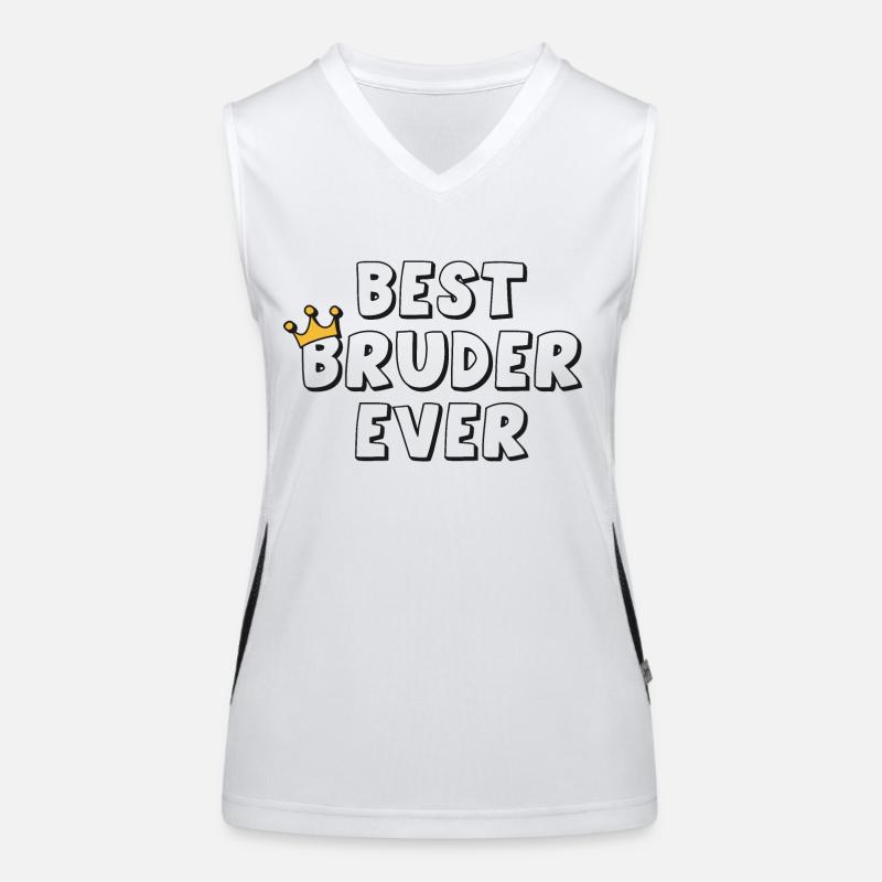 Best Bruder Ever Funktionelles Kontrast-Tank Top für Frauen