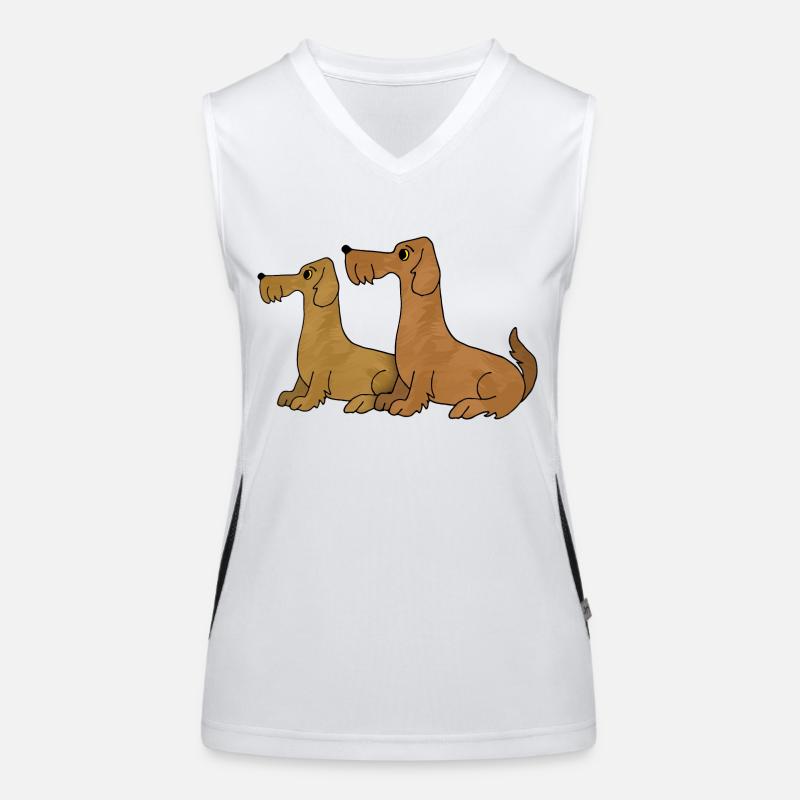 Dogs Women's Functional Contrast Tank Top