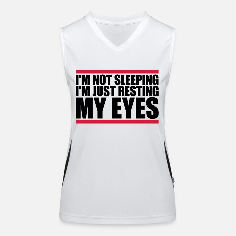 im not sleeping quote Women's Functional Contrast Tank Top
