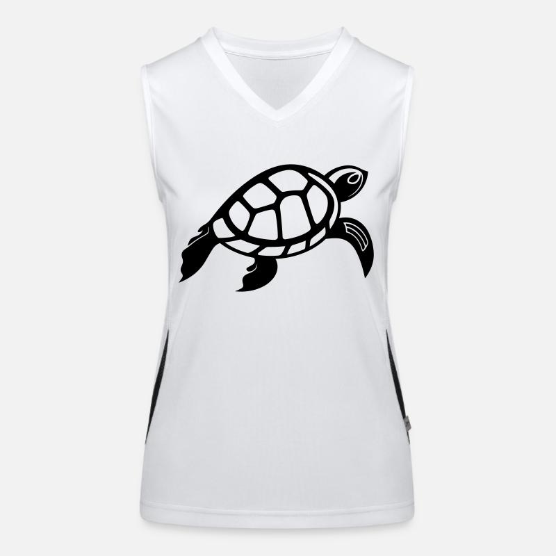 Schildkröte Funktionelles Kontrast-Tank Top für Frauen