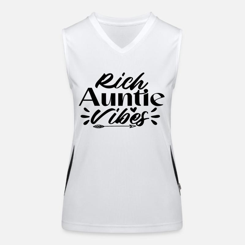 Rich Auntie Vibes Funktionelles Kontrast-Tank Top für Frauen