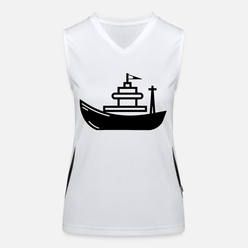 Bateau Débardeur respirant contrasté Femme