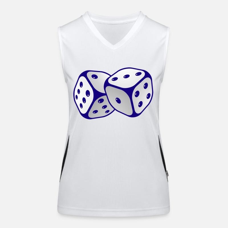 boardgame chess backgammon game night Funktionelles Kontrast-Tank Top für Frauen