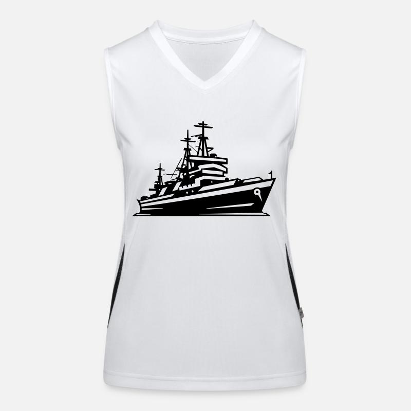 Bateau de combat Débardeur respirant contrasté Femme