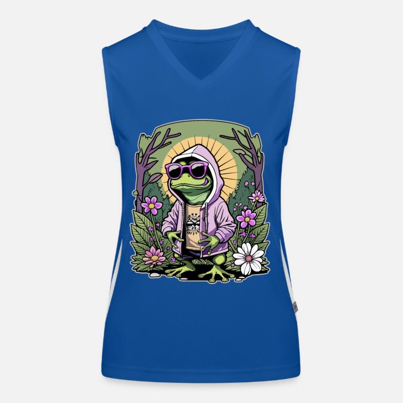 Rapper frog Women's Functional Contrast Tank Top