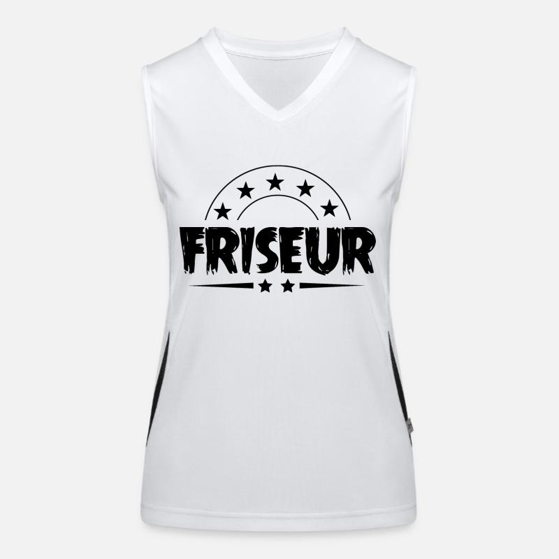 Friseur Beruf Funktionelles Kontrast-Tank Top für Frauen