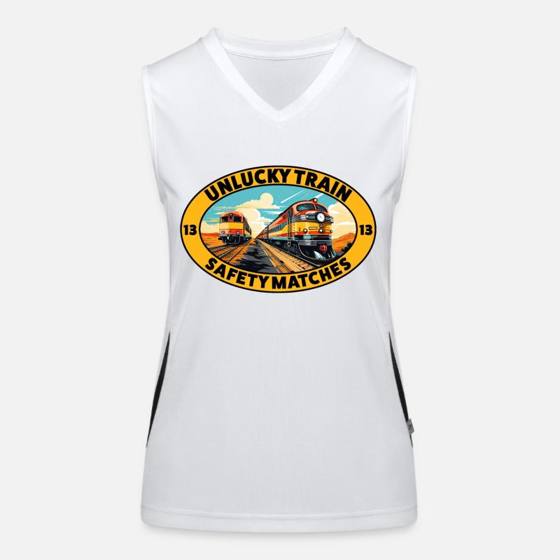 Train malchanceux - Matchs de sécurité Débardeur respirant contrasté Femme