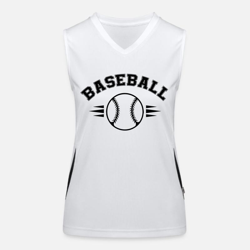 baseball Funktionelles Kontrast-Tank Top für Frauen