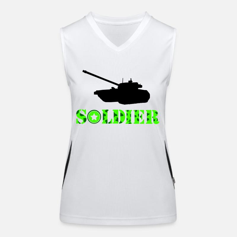 Soldat de char Débardeur respirant contrasté Femme