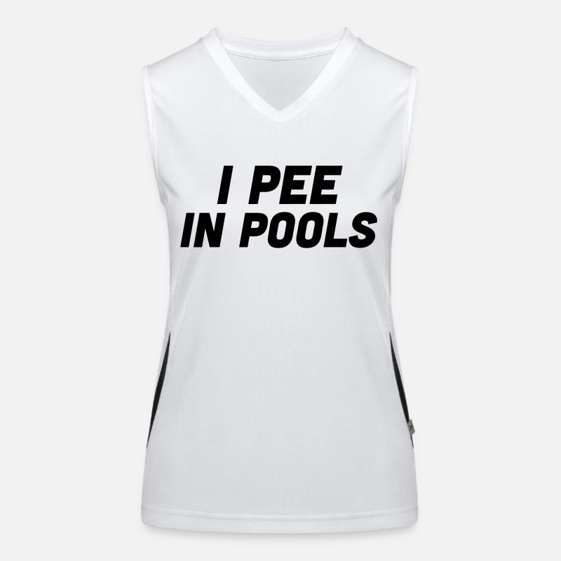 I pee in Pools Women's Functional Contrast Tank Top