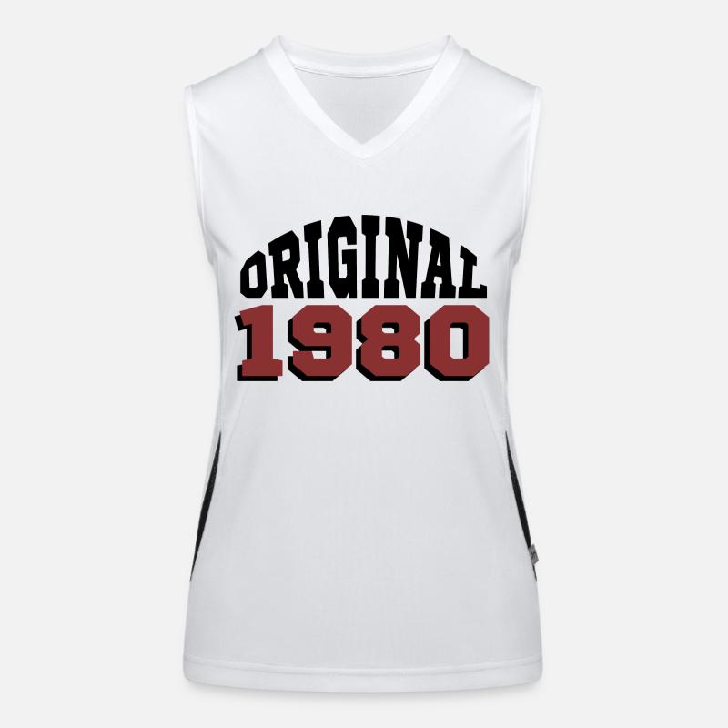 Original 1980 Funktionelles Kontrast-Tank Top für Frauen