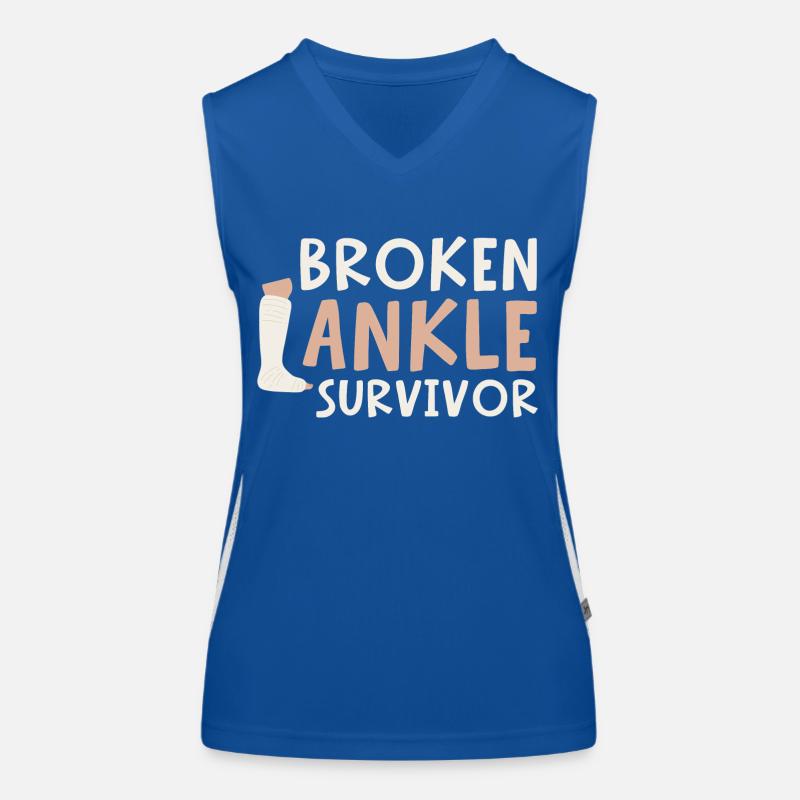 Broken Ankle Survivor Funktionelles Kontrast-Tank Top für Frauen