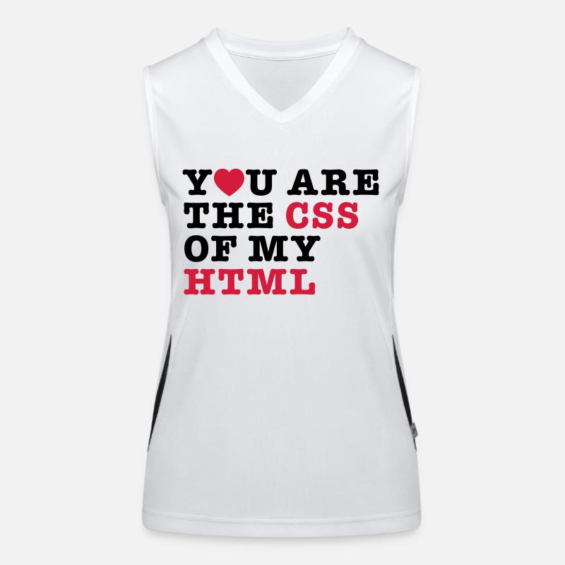 vous êtes le css de mon html Débardeur respirant contrasté Femme