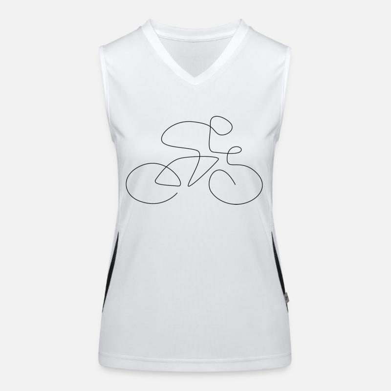 Bicycle one line Women's Functional Contrast Tank Top