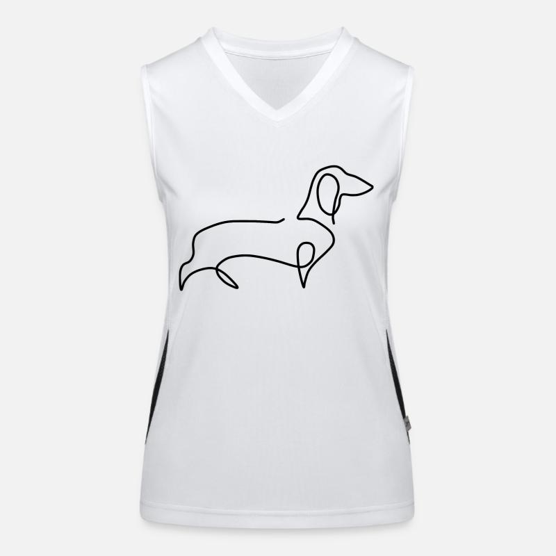 teckel Débardeur respirant contrasté Femme