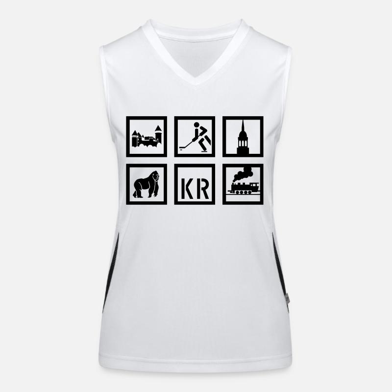 Krefeld Funktionelles Kontrast-Tank Top für Frauen