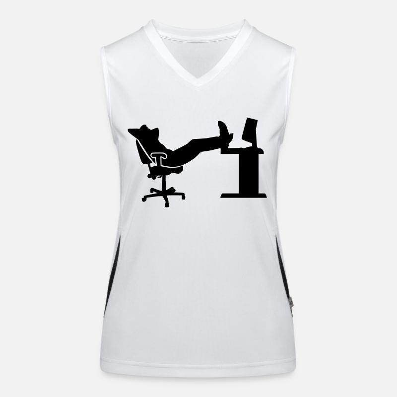 Büro Funktionelles Kontrast-Tank Top für Frauen