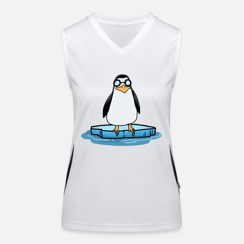 Penguin Climate Change North Pole Climate Conservation Women's Functional Contrast Tank Top