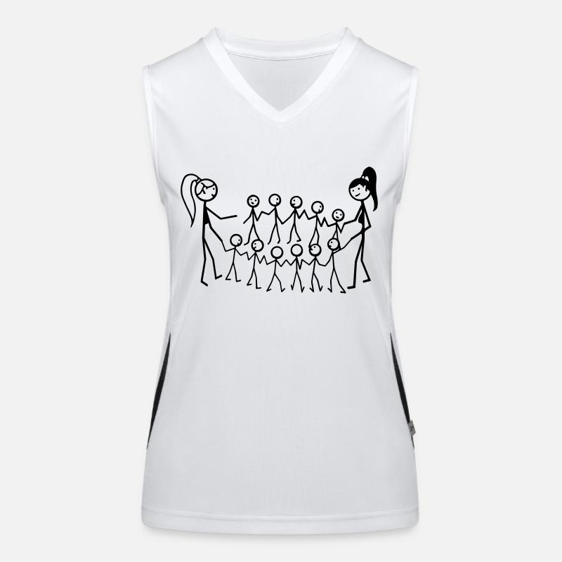 Kindergarten Erzieher Funktionelles Kontrast-Tank Top für Frauen