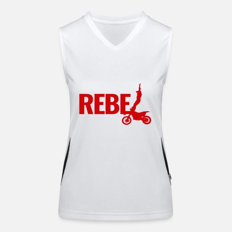 sport extrême rebelle Débardeur respirant contrasté Femme
