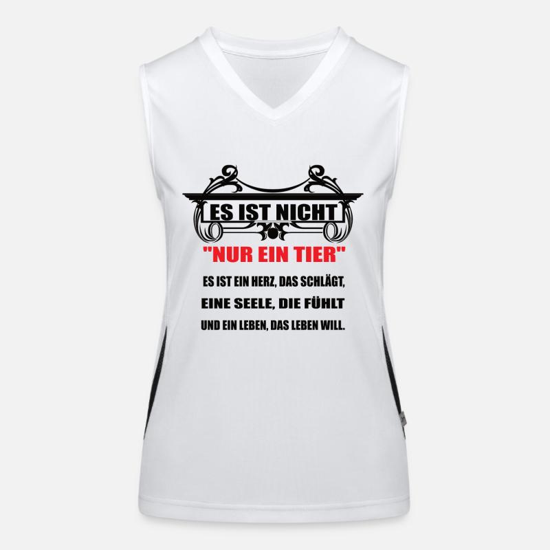 Tier Es ist nicht Nur ein Tier Funktionelles Kontrast-Tank Top für Frauen