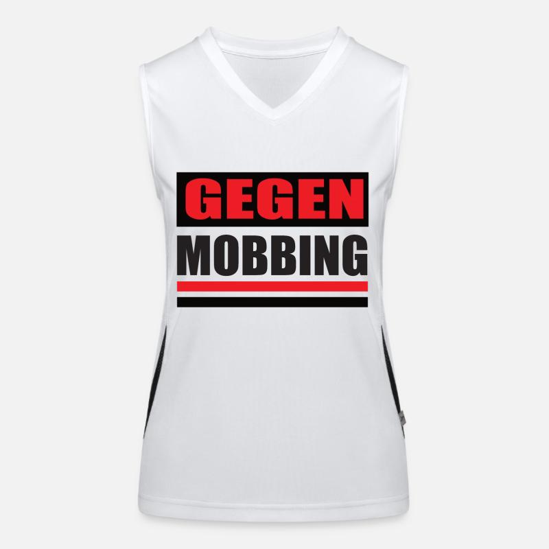 Gegen Mobbing Funktionelles Kontrast-Tank Top für Frauen